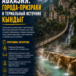 Абхазия: города-призраки и термальный источник Кындыг