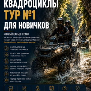 Квадроциклы (1 час) Тур №1 Для новичков
